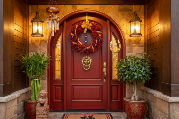 The Main Entrance: Auspicious Decor and Protective Totems