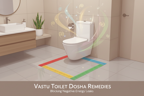 The Toilet Dosha: Blocking Negative Energy Leaks with Colored Tapes