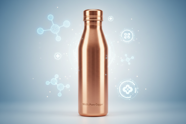 The Ultimate Copper Water Bottle Guide: 99.6% Purity & Science | Sama Homes