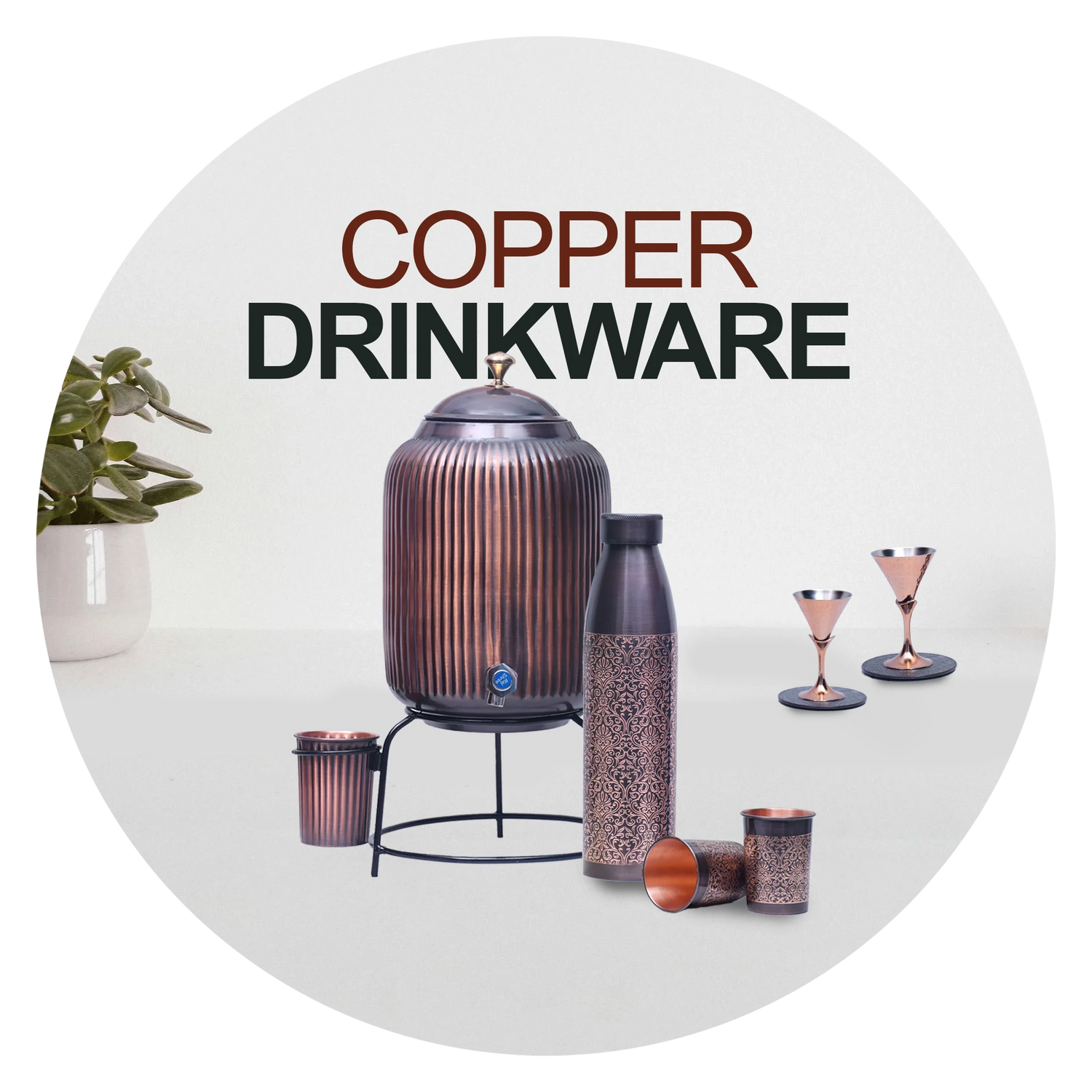 Sama Homes Copper Drinkware and Barware