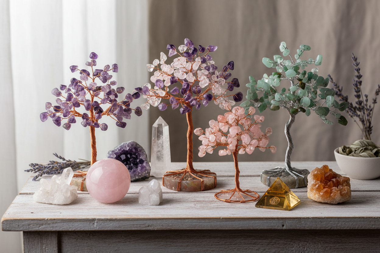 Gemstone Trees & Crystals