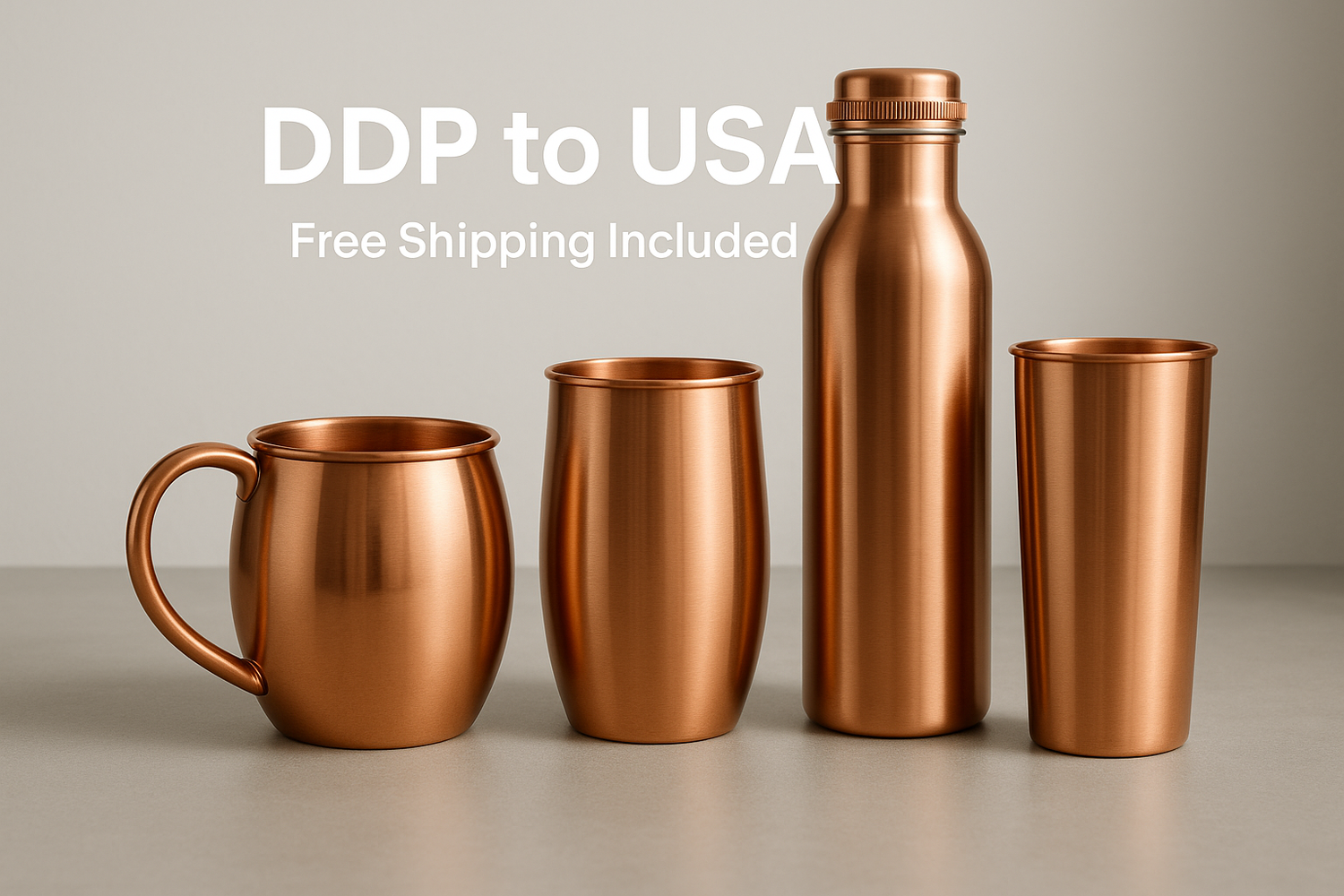 Premium Copper Drinkware Collection | Handcrafted Copper Water Bottles, Tumblers & Jugs | DDP Shipping USA | Sama Homes - Sama Homes