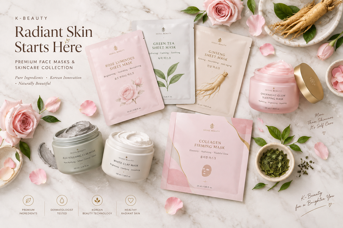 Premium Face Masks & K-Beauty