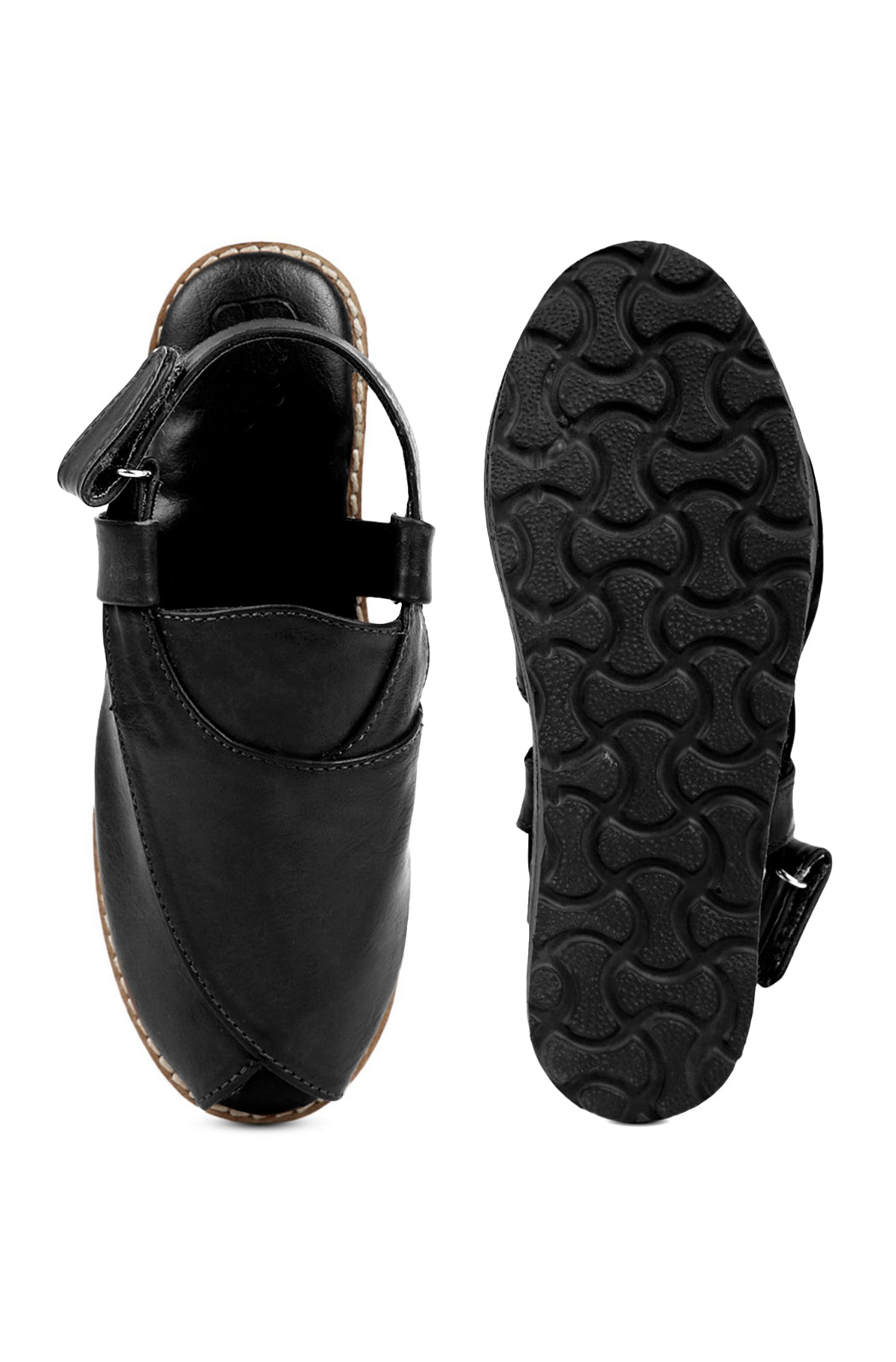 Boys Black Peshawari Shoes