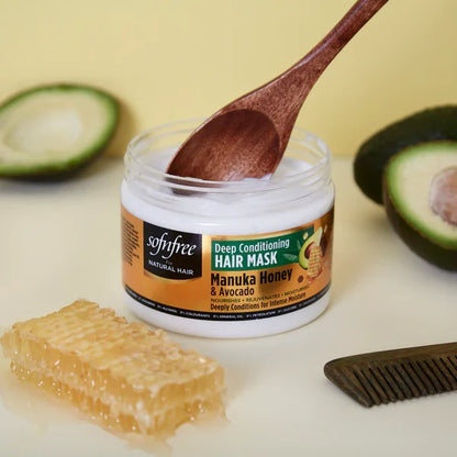 Sofn'free Deep Conditioning Hair Mask with Manuka Honey and Avocado 325 ml by Sofn'free - Sustainable Living (View 3)