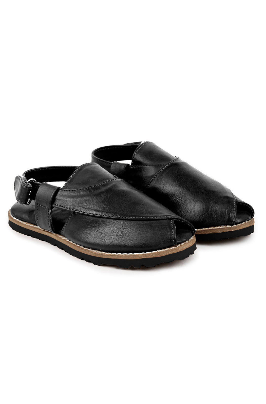 Boys Black Peshawari Shoes
