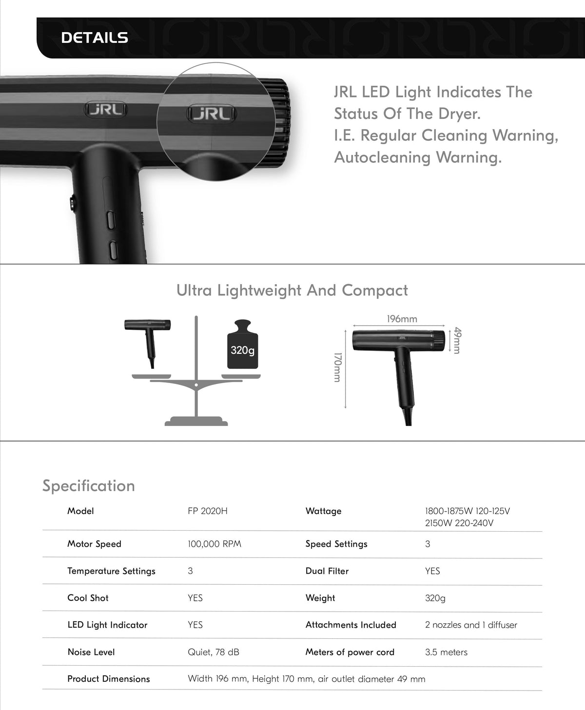 JRL Forte Pro Dryer by JRL - Sustainable Living (View 7)