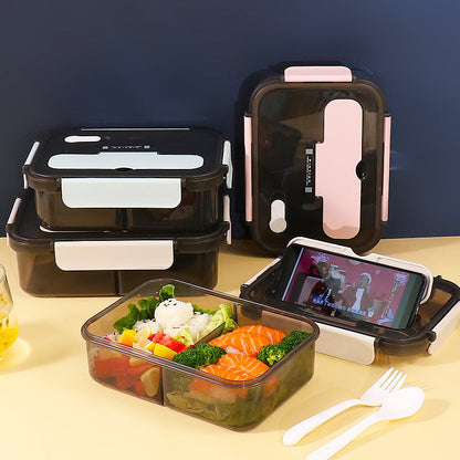 Kitchen Lunch Box Work Student Outdoor Activities Travel Microwave Heating Food Container Plastic Bento Box Storage Snacks Boxes – Image 2