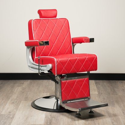 Belfast Barber Chair Red by LEVANT BARBER EQUIPMENT - Sustainable Living