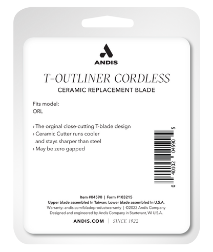 Andis Cordless T-Outliner Li Ceramic Replacement Blade by Andis - Sustainable Living (View 4)