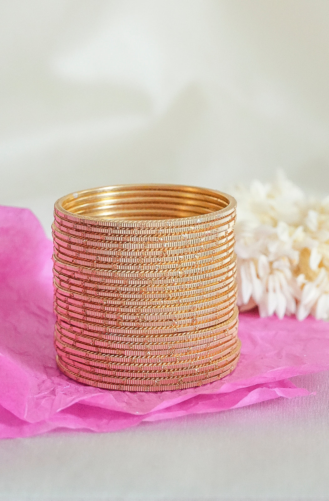 Golden Dot Glitter Bangles - Image 2