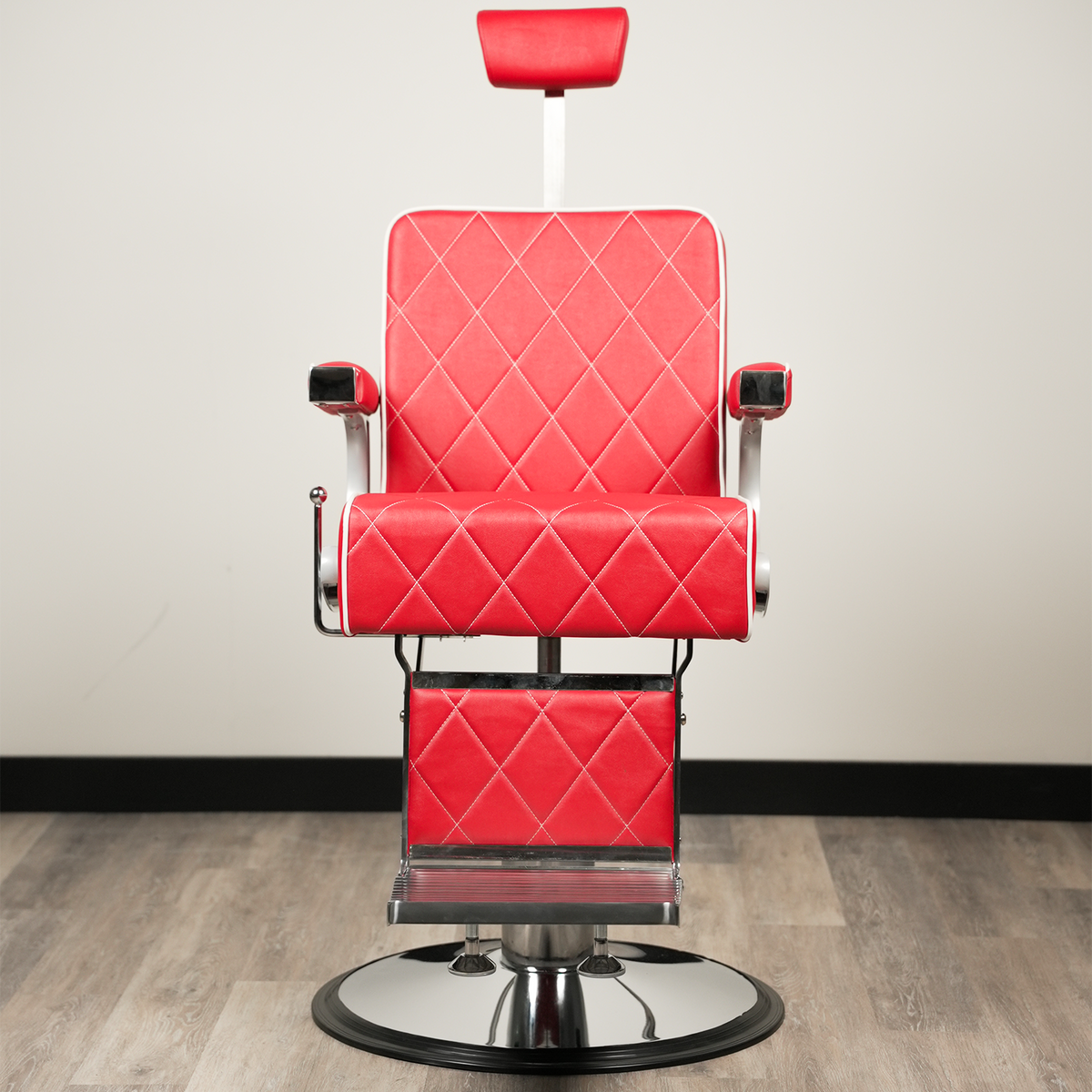 Belfast Barber Chair Red by LEVANT BARBER EQUIPMENT - Sustainable Living (View 8)