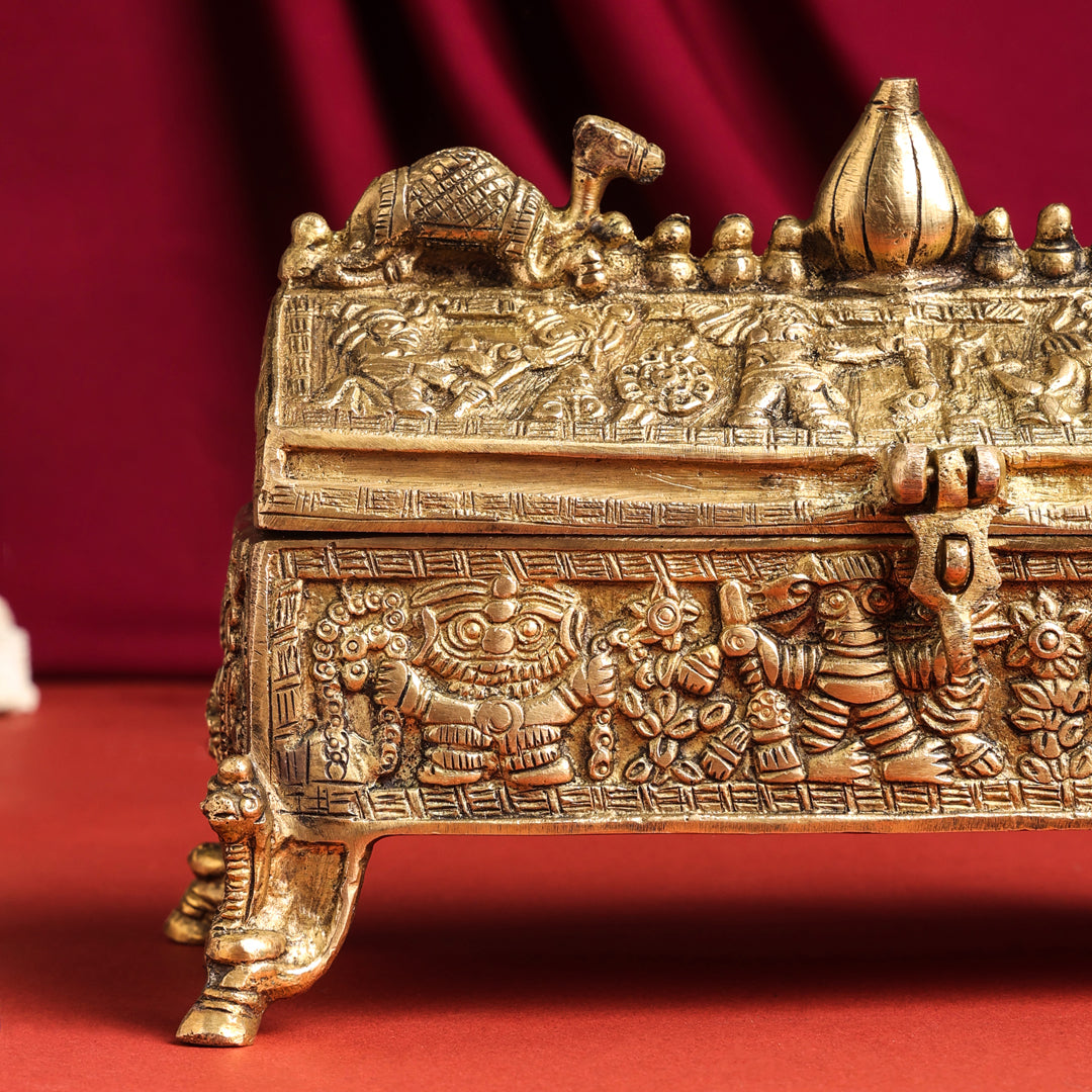 Brass Camel Jewellery Box (6 Inch) - Image 4