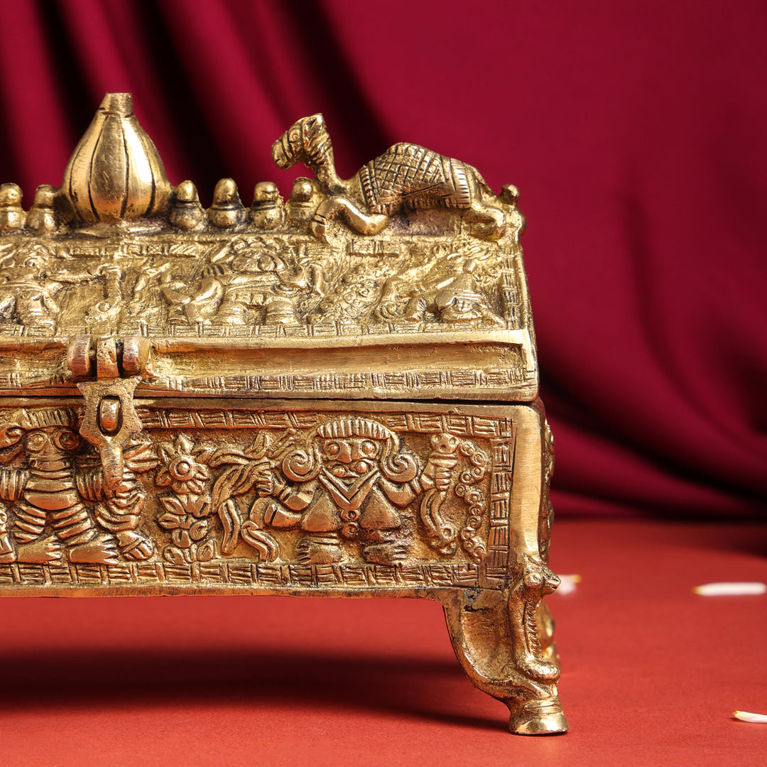 Brass Camel Jewellery Box (6 Inch) - Image 5
