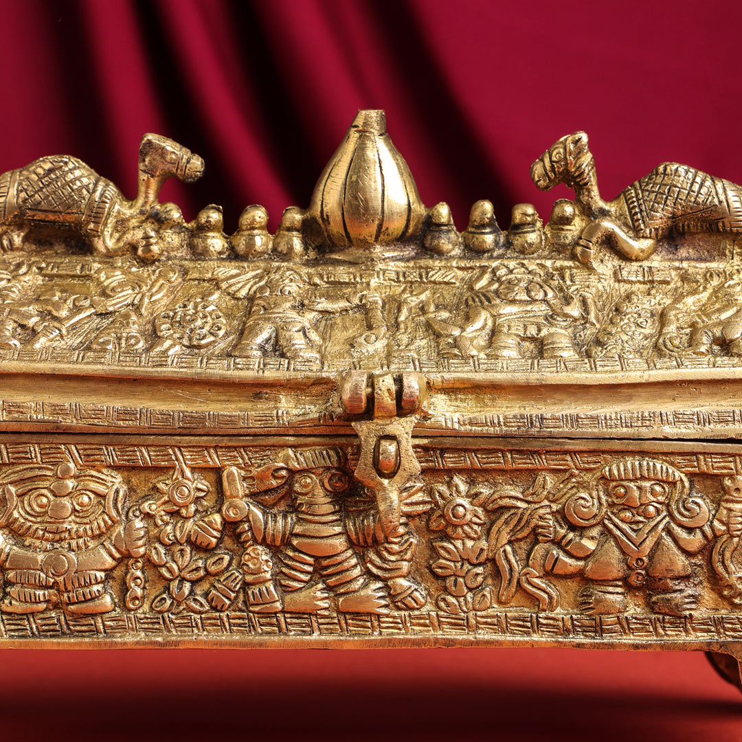 Brass Camel Jewellery Box (6 Inch) - Image 6