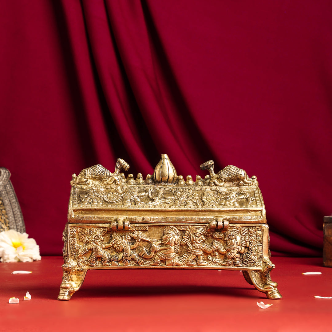 Brass Camel Jewellery Box (6 Inch) - Image 9