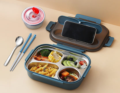 304 Stainless Steel Lunch Box, Fresh-keeping Box With Soup Cup, Insulated Lunch Box – Image 15