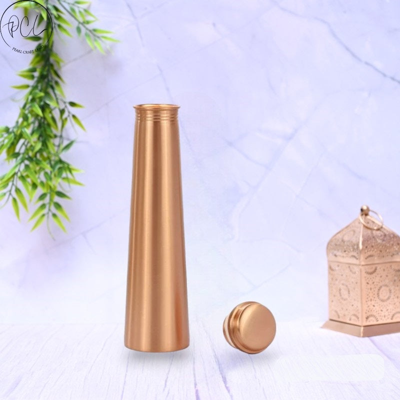 Pure Copper Tower Plain Matt Water Bottle with Leak Proof Capacity 1000 ML. – Image 2