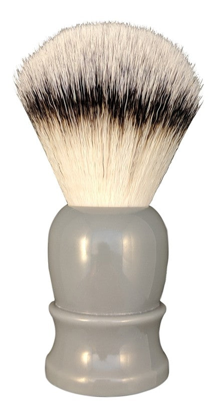 Battleship Synthetic Shaving Brush (Unbranded), H:112, L:60, K:26, Grey Handle