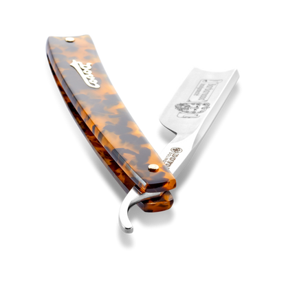 DV-803513, Dovo Straight Razor Barbarossa, 5/8”, carbon, 1/1 full hollow, Spanish head by Dovo - Straight Razor