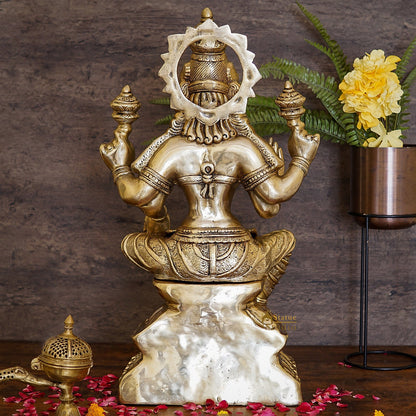 Large Size Indian Brass Hindu Goddess Maa Laxmi Idol For Diwali Gifting 29" by vendor-unknown - Hindu Gods (View 3)