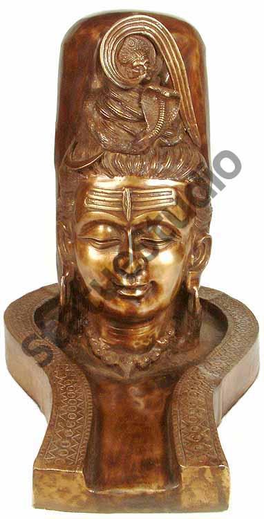 Large Size Brass Hindu Sacred And Pure ShivLing Shiva Lingam For Temple 2 Feet by vendor-unknown - Hindu Gods (View 4)