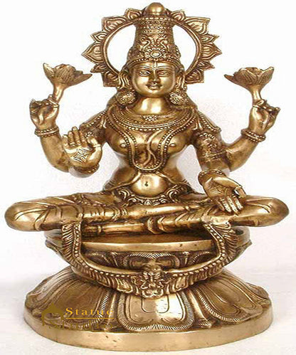 Large Size Indian Hindu Goddess Of Wealth Maa Lakshmi Murti For Success 26" by vendor-unknown - Hindu Gods