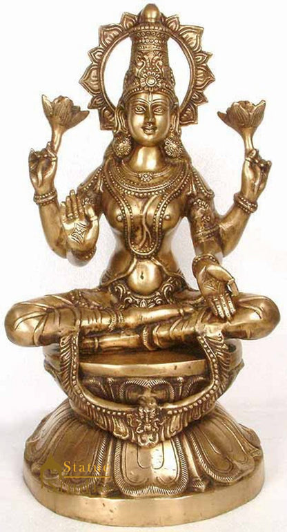 Large Size Indian Hindu Goddess Of Wealth Maa Lakshmi Murti For Success 26" by vendor-unknown - Hindu Gods (View 2)