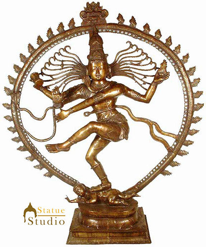Very Large Size Dancing Indian God Natraja Exclusive Bronze Masterpiece 6 Feet by vendor-unknown - Hindu Gods