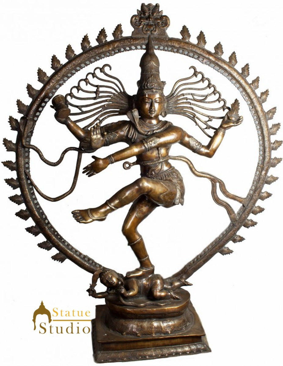 Very Large Size Dancing Indian Lord Natraja Exclusive Bronze Masterpiece 6 Feet