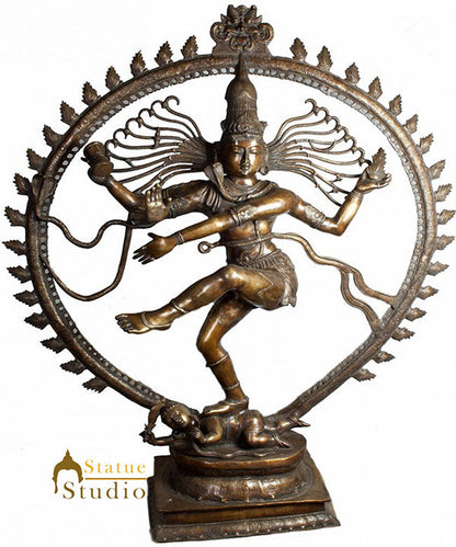 Very Large Size Dancing Indian Lord Natraja Exclusive Bronze Masterpiece 6 Feet by vendor-unknown - Hindu Gods