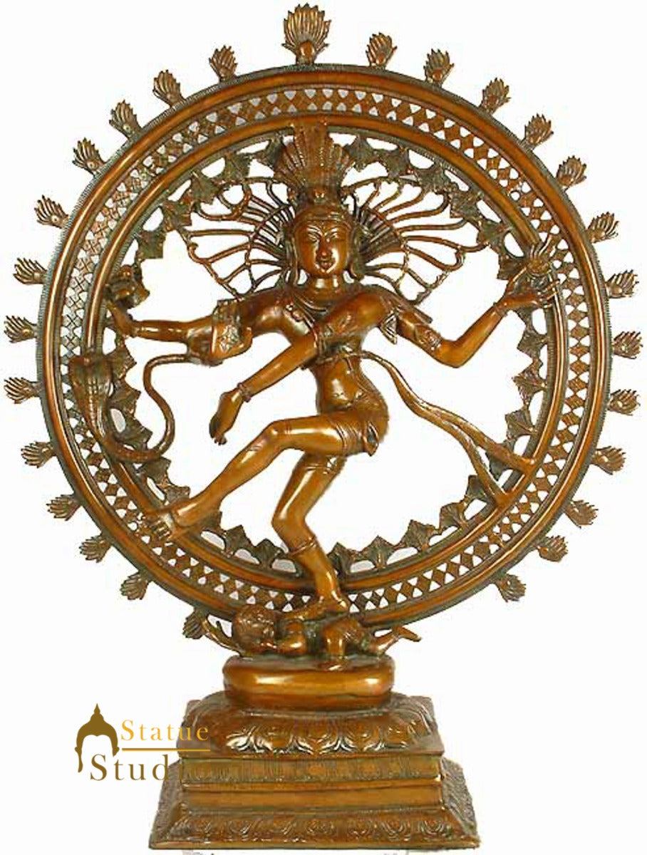 Large Szie Bronze Dancing Lord Shiva Deity Natraja For Gifting And Décor 28"