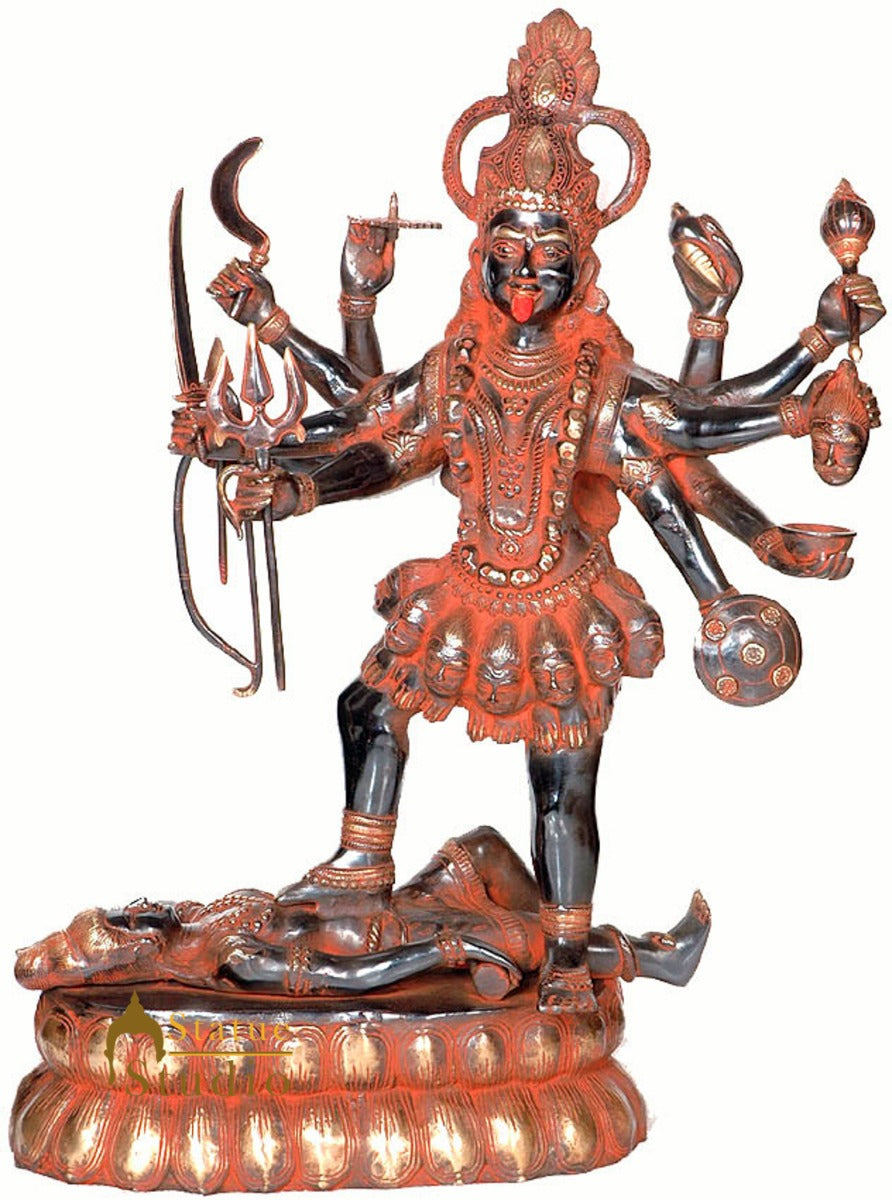 Large Size Indian Hindu Goddess Divine Maa MahaKali Murti 34" - Image 2