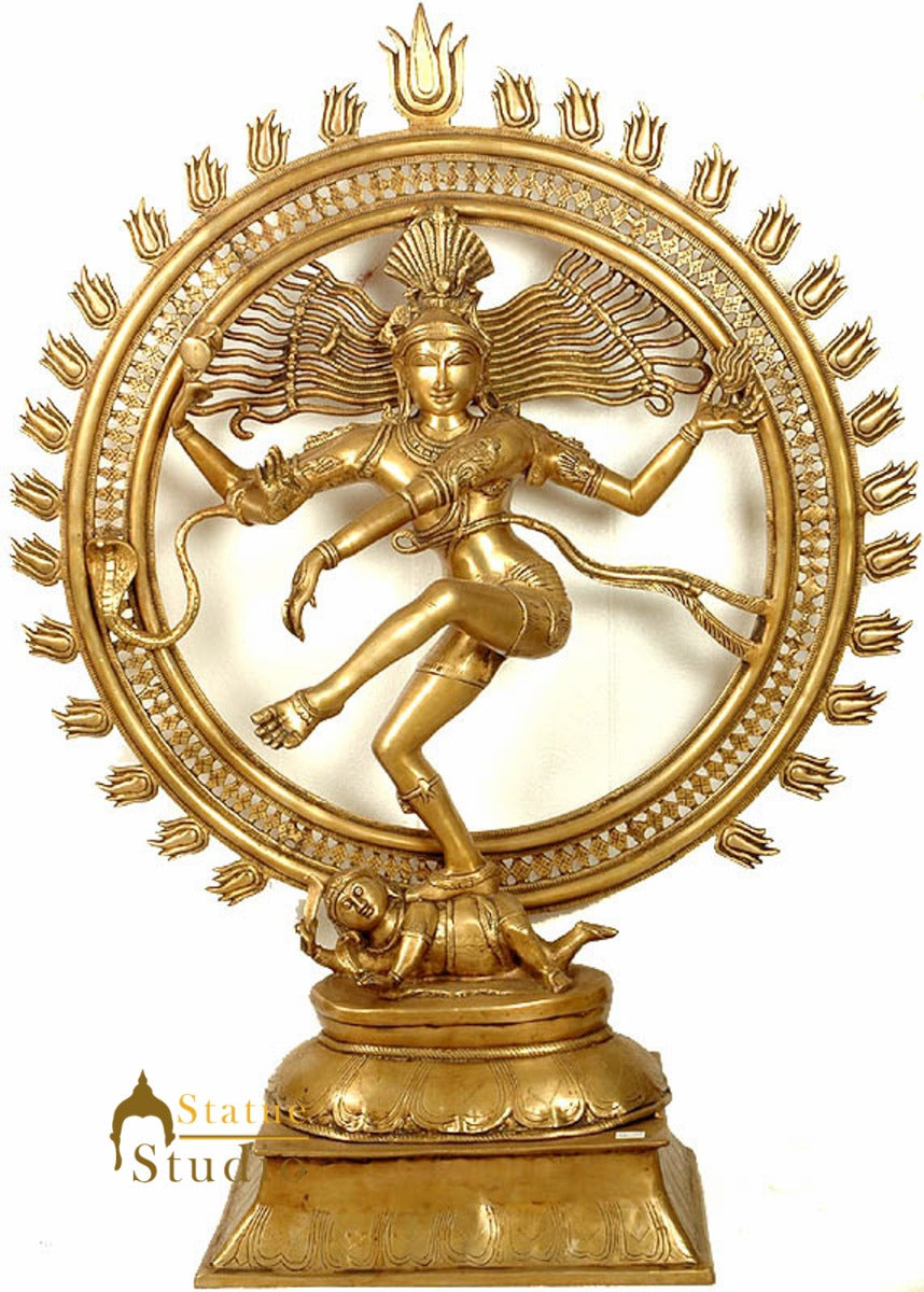 Large Size Home Garden Office Décor Lord Shiva Dancing Natraja Statue 3.5 Feet - Image 2