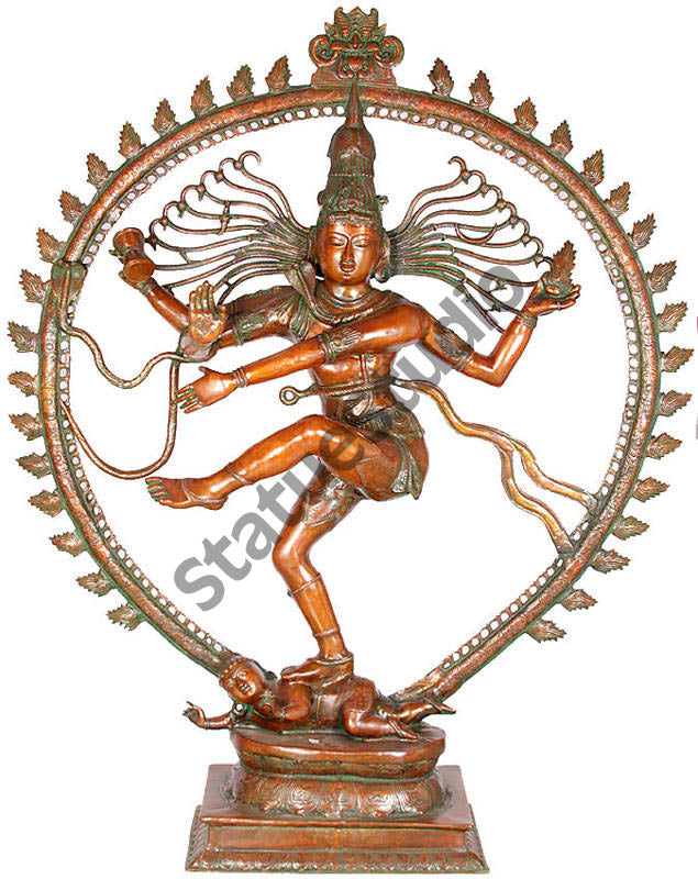 Very Large Size Dancing Indian Lord Natraja Exclusive Bronze Masterpiece 6 Feet