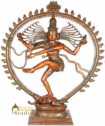 Very Large Size Dancing Indian Lord Natraja Exclusive Bronze Masterpiece 6 Feet by vendor-unknown - Hindu Gods