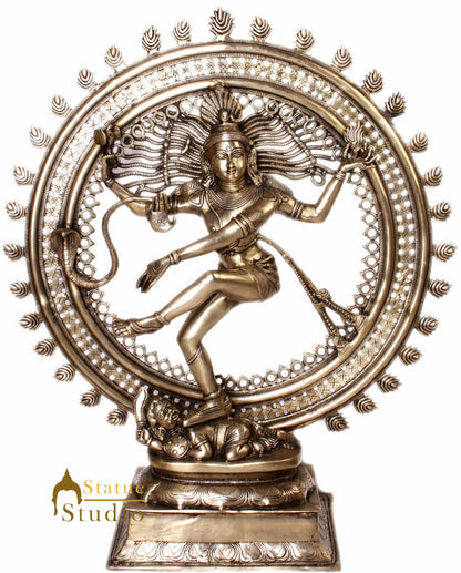 Large Size Bronze Dancing Indian Hindu Deity Natraja Home Décor 34" by vendor-unknown - Hindu Gods (View 2)