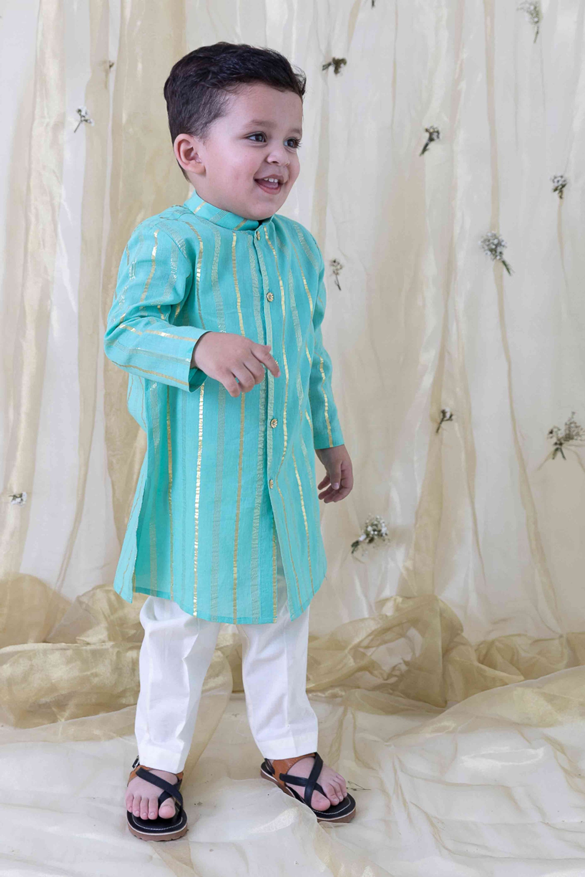 Mast Malang Kurta Set - Blue - Image 8