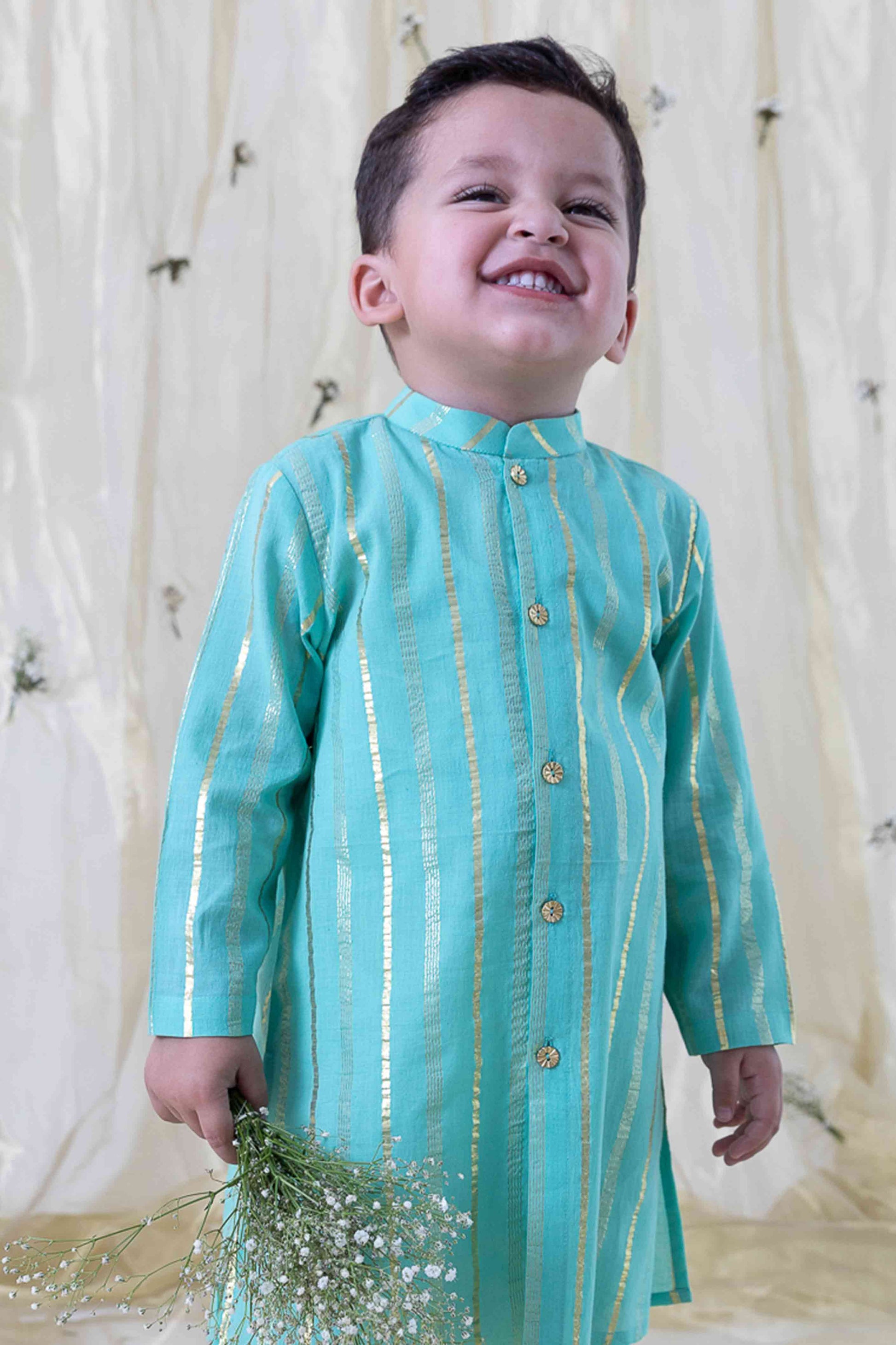 Mast Malang Kurta Set - Blue - Image 5