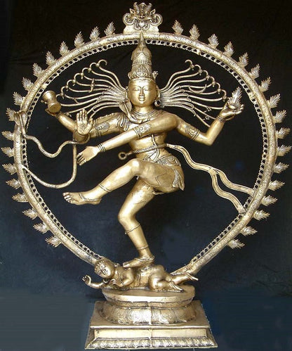Very Large Exclusive Rare Lord Dancing Shiva Natraja 6 Feet Masterpiece Statue by vendor-unknown - Hindu Gods
