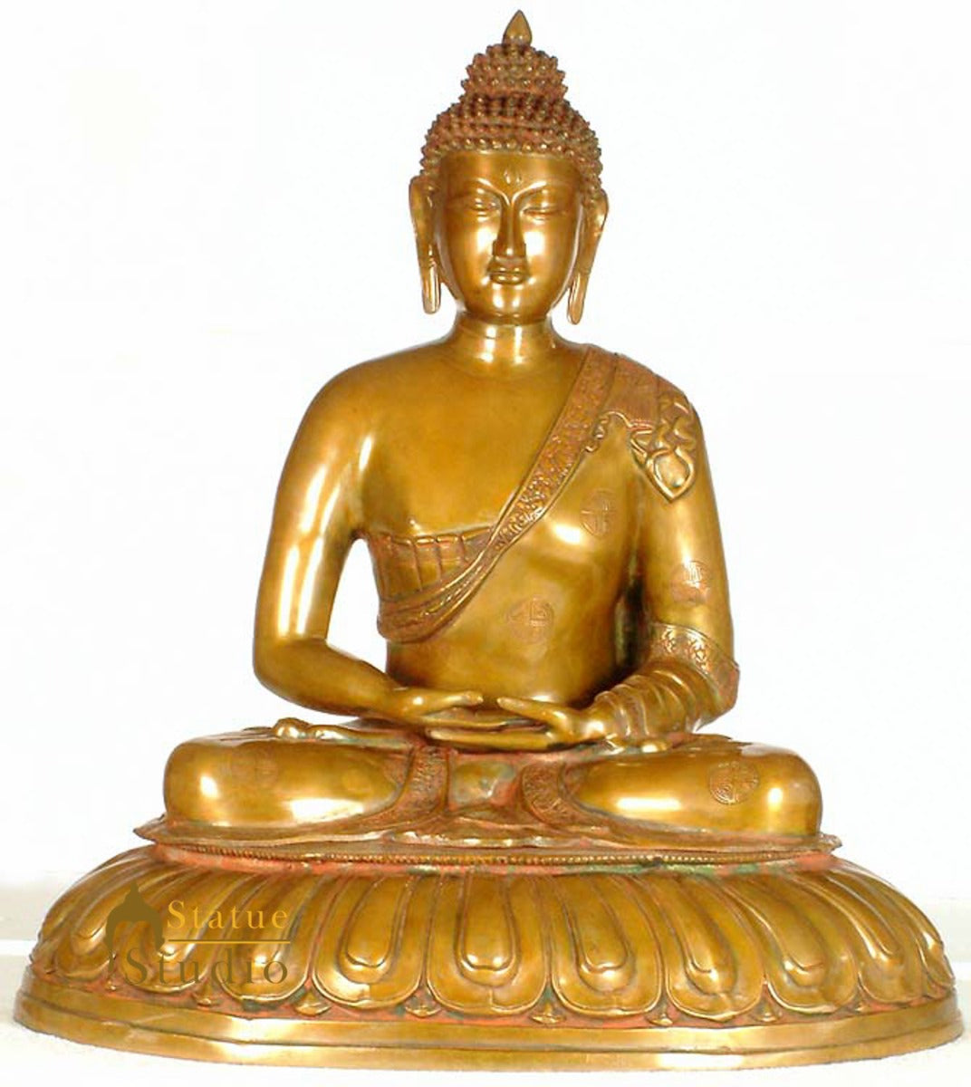 Large Size Antique Handmade Buddhism Lord Buddha Garden Statue 27" - Image 2