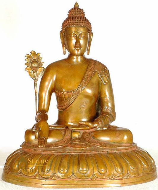 Large Size Vintage Rate handcrafted Buddha Home Décor Sculpture 29"