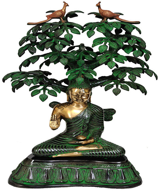 Large Size Boddhisatva Tree Gautam Buddha Gifting Statue 2.5 Feet
