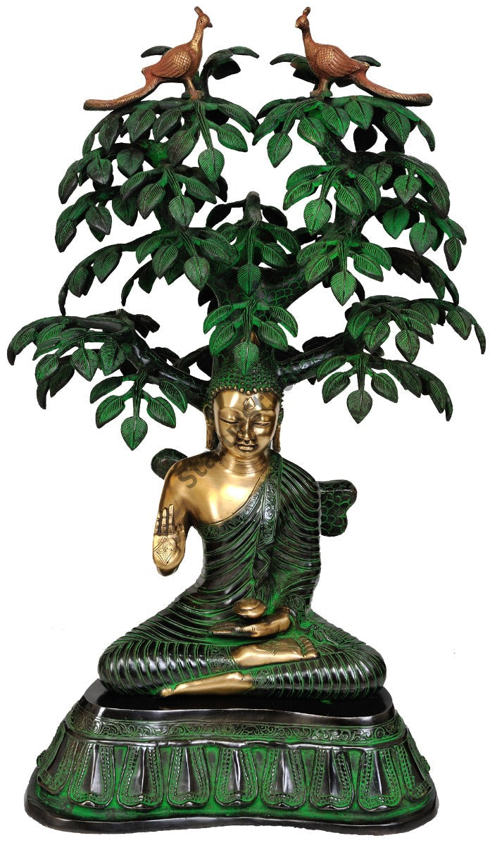 Large Size Boddhisatva Tree Gautam Buddha Gifting Statue 2.5 Feet