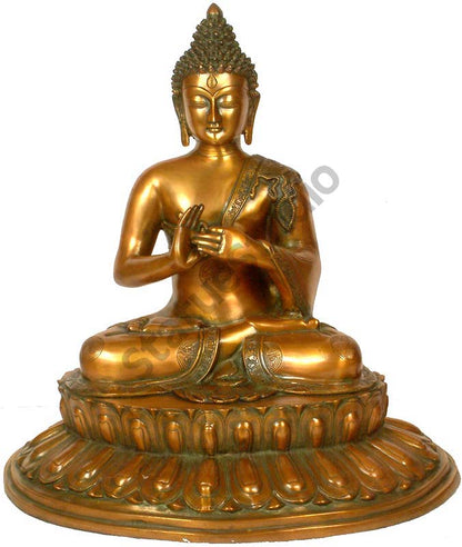 Big Large Spiritual Décor Discussing Buddha Sitting Statue 2 Feet by vendor-unknown - Buddha