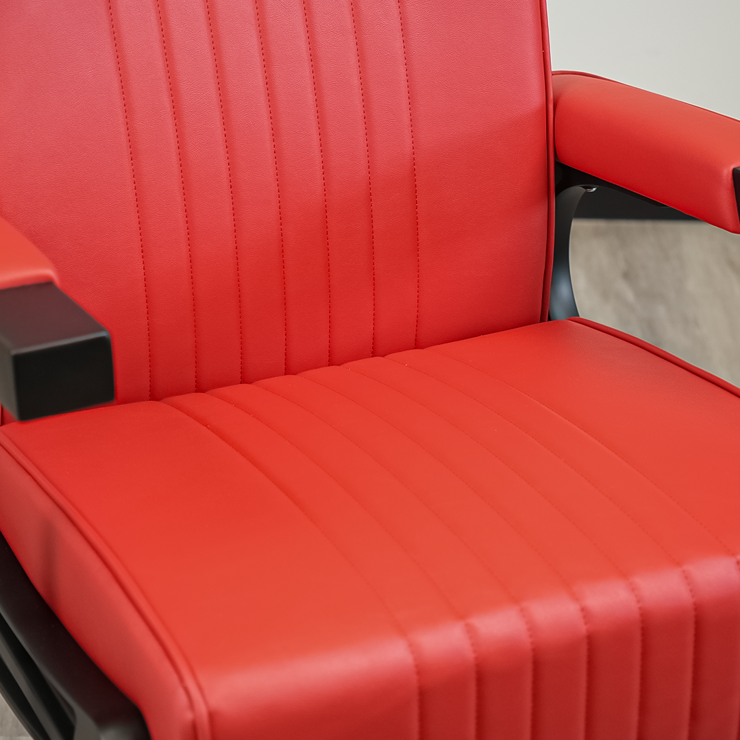 Cedrus Barber Chair - Red by LEVANT BARBER EQUIPMENT - Furniture (View 12)