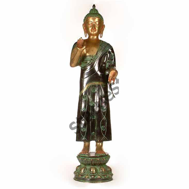 Large Size Blessing Standing Buddha Home Décor Large Statue 3 Feet