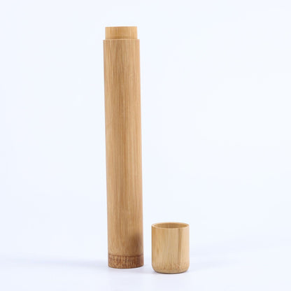 Eco-Friendly Bamboo Toothbrush Travel Case – Portable & Hygienic by SAMA Homes - 0