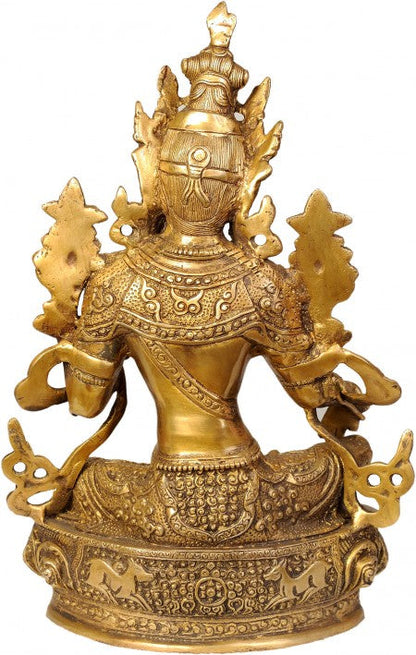 Tibetan Goddess Green Tara Statue For Corporate Gifting 12" by vendor-unknown - Hindu Gods (View 3)