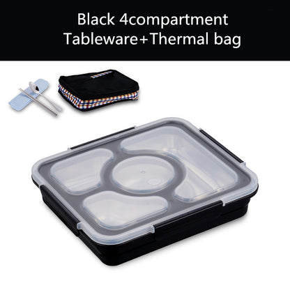 304 Stainless Steel Insulated lunch Box Student Lunch Box With Lid – Image 14